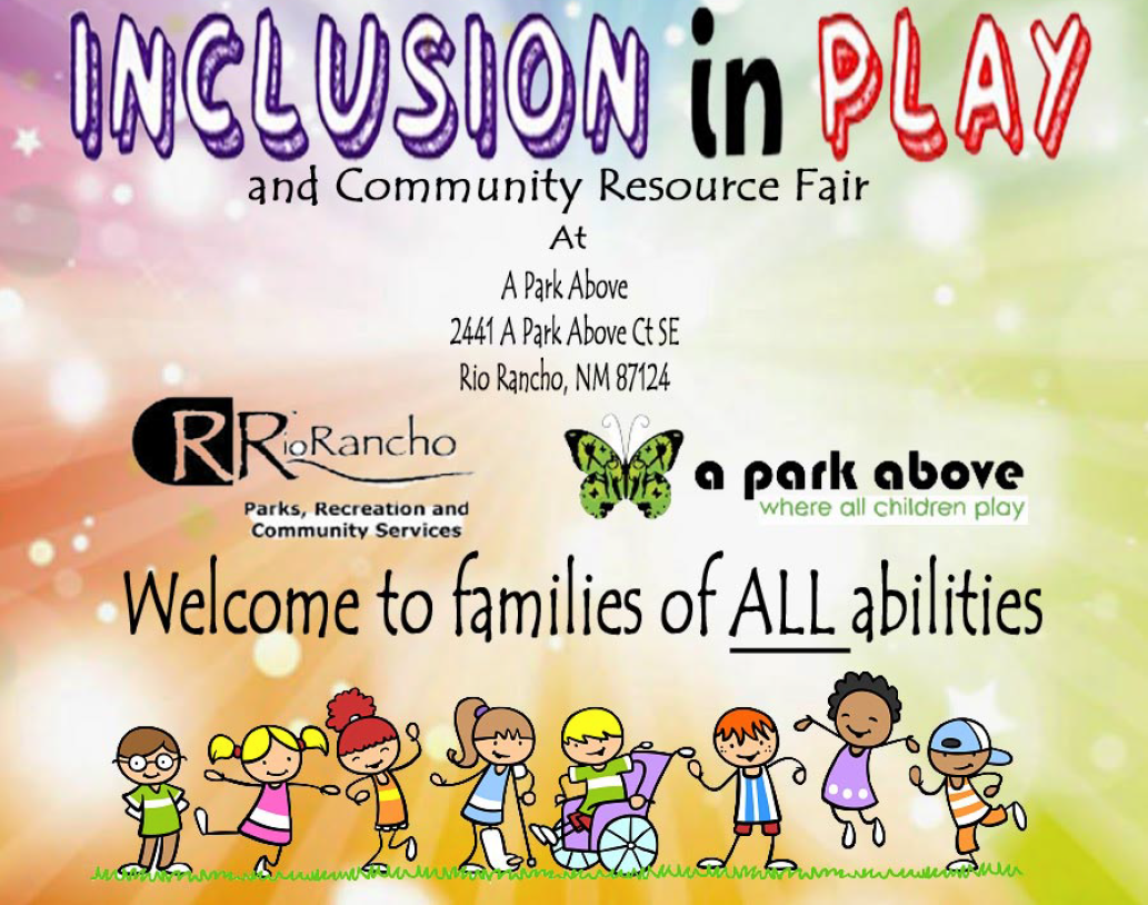 Flyer for Inclusion in Play and Community Resource Fair